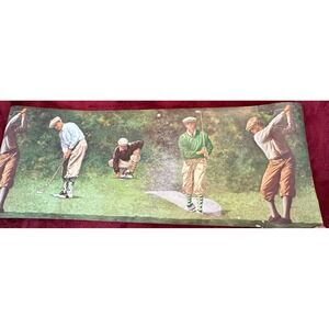 York Vintage Golf Wallpaper Border 2 Rolls Prepasted IN2652B‎ Green Tan 10 Yards